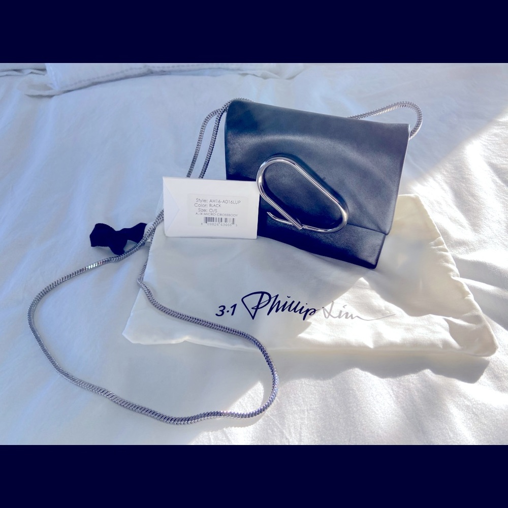 3.1 Phillip Lim Black Leather Micro Crossbody